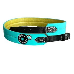 MARC CAIN Designer Women's Turquoise Belt 90 N4 Made In Germany 39 Inches